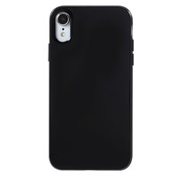 Glanzend zacht TPU hoesje iPhone XR - Zwart Case