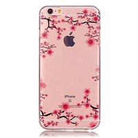 Doorzichtig Bloesem iPhone 6 6s TPU hoesje - Roze
