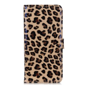 Luipaard hoesje panter wallet bookcase iPhone 11 Pro Max - Bruin