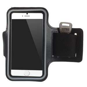 kom tot rust Shinkan replica Zwarte hardloopband iPhone 6 6s 7 8 SE 2020 Sport Armband Sportband kopen