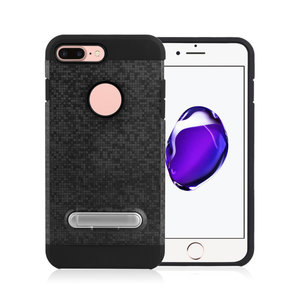 Prediken Peer presentatie Mozaïek hoesje standaard TPU kunststof hybride case iPhone 7 Plus 8 Plus - Zwart Prediken Peer presentatie Mozaïek hoesje standaard TPU kunststof hybride case iPhone 7 Plus 8 Plus - Zwart